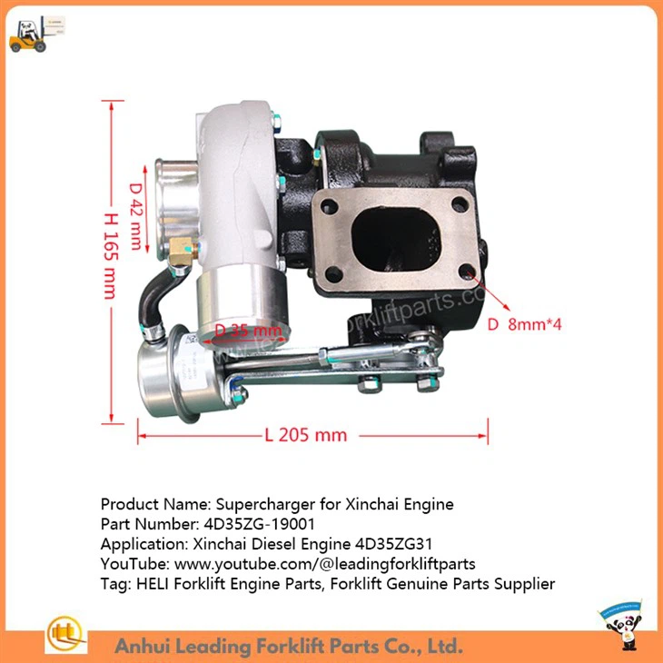 Supercharger for Xinchai Engine